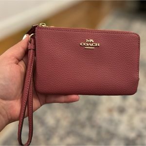 Pink Coach Wristlet